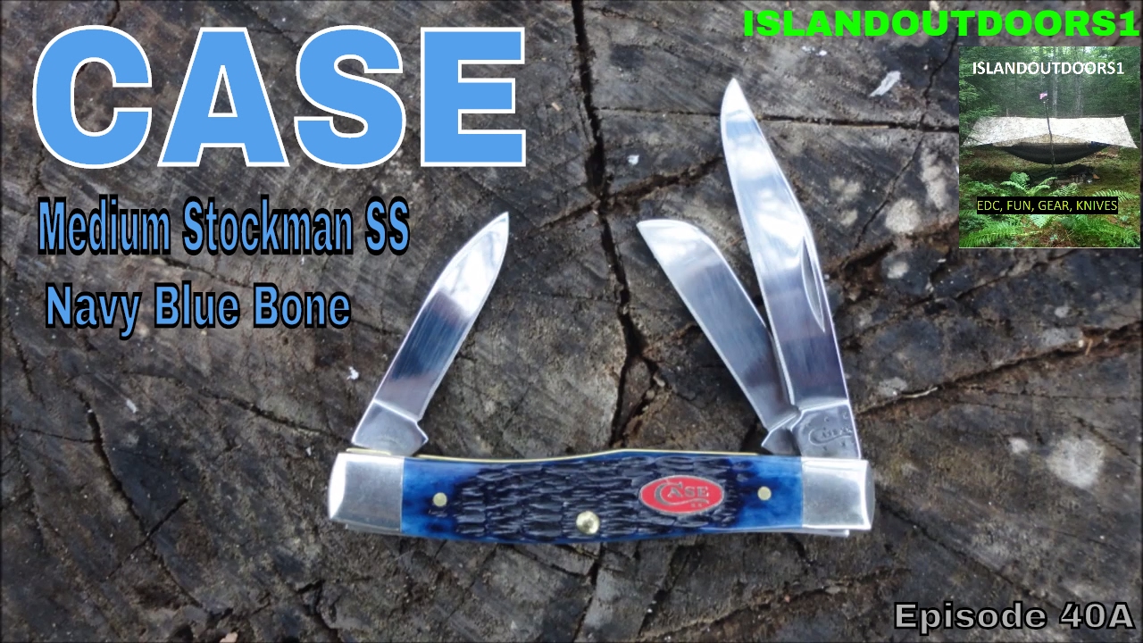 Case Large Stockman Crimson Bone Peach Seed Jig Pocket Knife 22825 (6375  SS) 