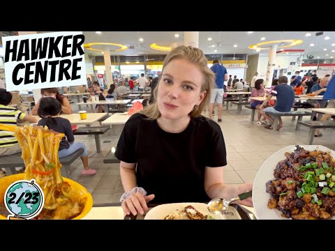 Video: Cenando en Tiong Bahru Market Hawker Center en Singapur