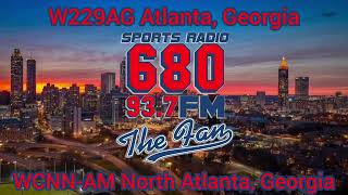 WCNN-AM North Atlanta, Georgia - W229AG 93.7 Atlanta, Georgia 680 The Fan 93.7