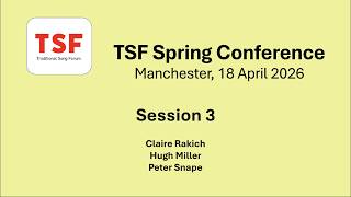TSF Spring Conference 2026 -  Session 3