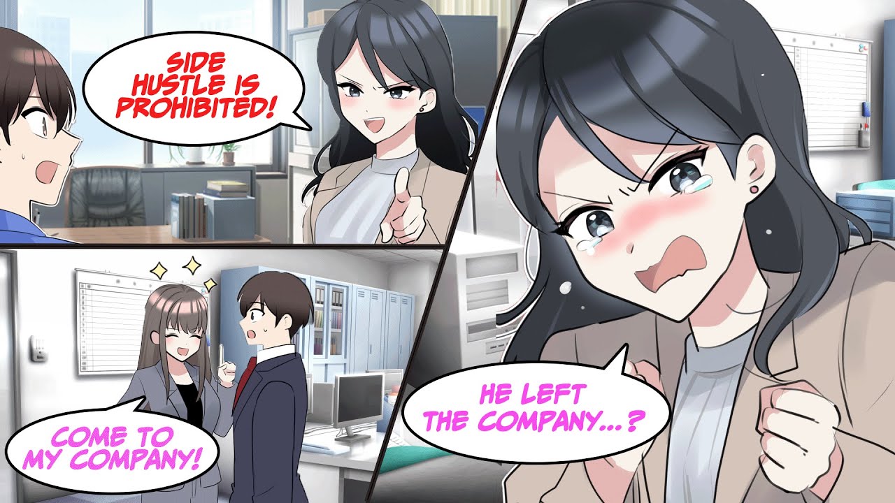 ［Manga dub］My mean CEO prohibited my side hustle so I left the company and...［RomCom］