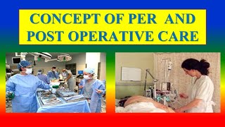 CONCEPT OF PRE AND POST OPERATIVE CARE
