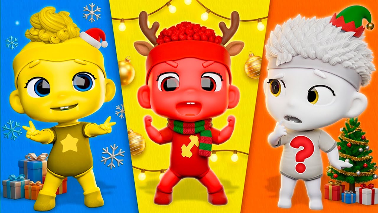 Aprendiendo los Colores de Navidad con Bebé DB | D Billions Canciones Infantiles