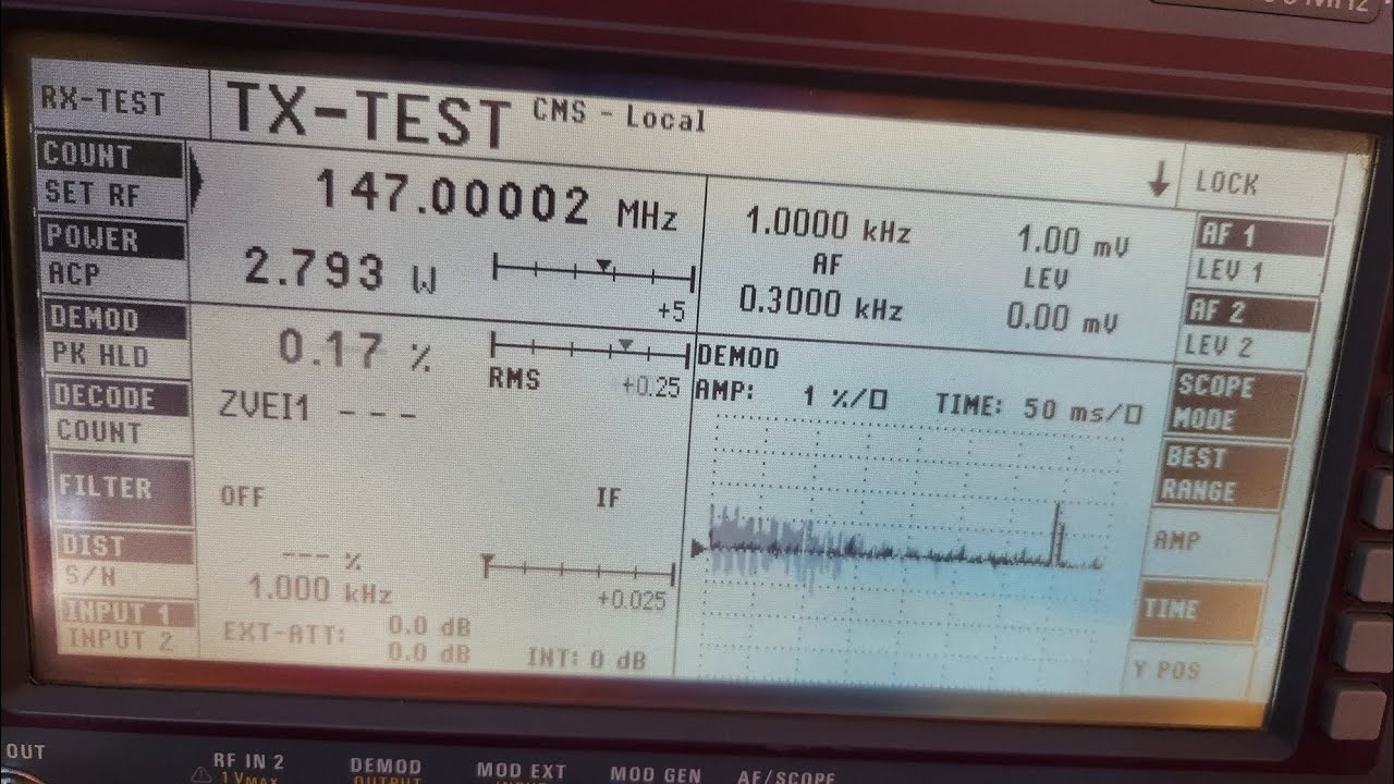 Jackpot, 1 X Rohde and Schwarz CMS54 back working beautifully, now