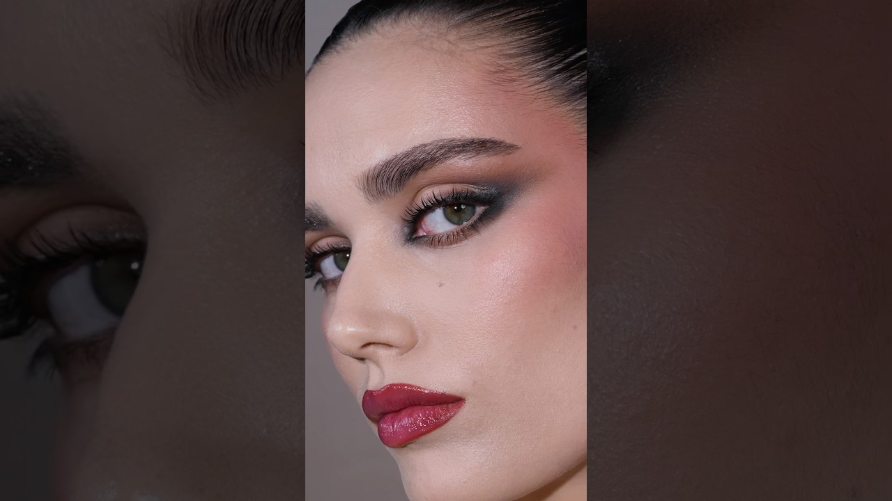 Glossy Halo Eye Glam full face tutorial ft. MINI EYE SCULPT PALETTE 🤎