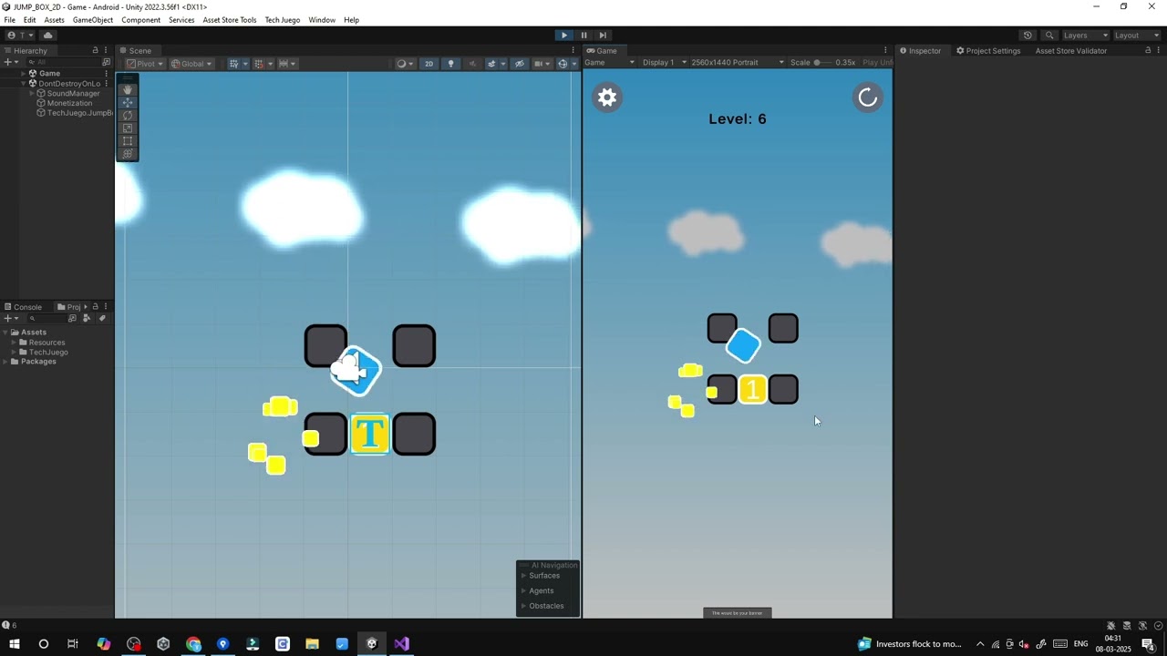 Jump Box 2D Complete Unity Project
