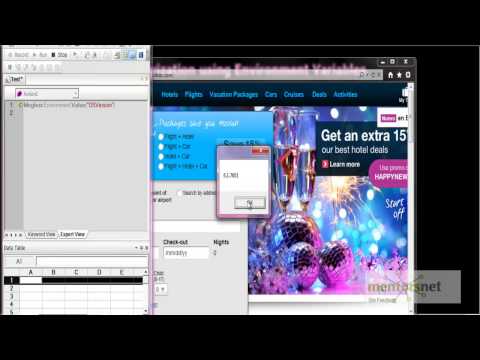 QTP 26: Parameterizing Using Environment Variables