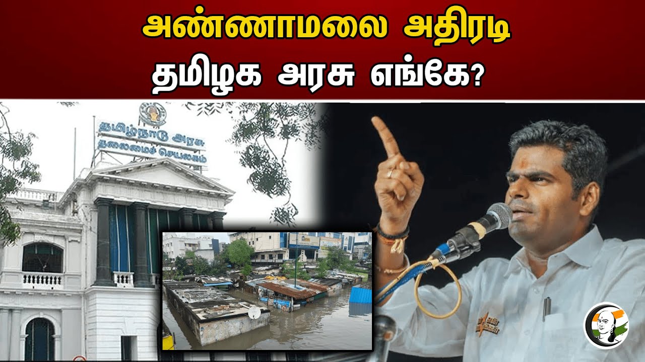 அண்ணாமலை அதிரடி! தமிழக அரசு எங்கே? | Annamalai | Michaung Cyclone | DMK