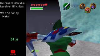 OoT Ice Cavern Glitchless IL in 1:50.333