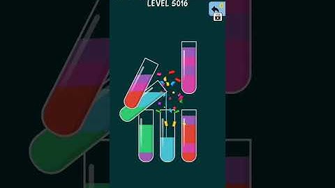 Water Color Sort Level 5016 Gameplay Solution