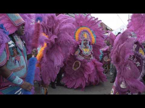 New Orleans Black Masking Injuns Mardi Gras Day 2026 | Big Queen