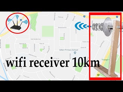 How to Make wifi receiver 10km || PC & Android