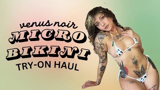 Venus Noir | Micro Bikini Try-On Haul | Super Micro, Cheeky, Thong, 4K
