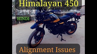 Himalayan 450 Alignment Issue / handle bar Twist/ HINDI / हिमालयन 450 एलाइनमेंट समस्या / हिन्दी