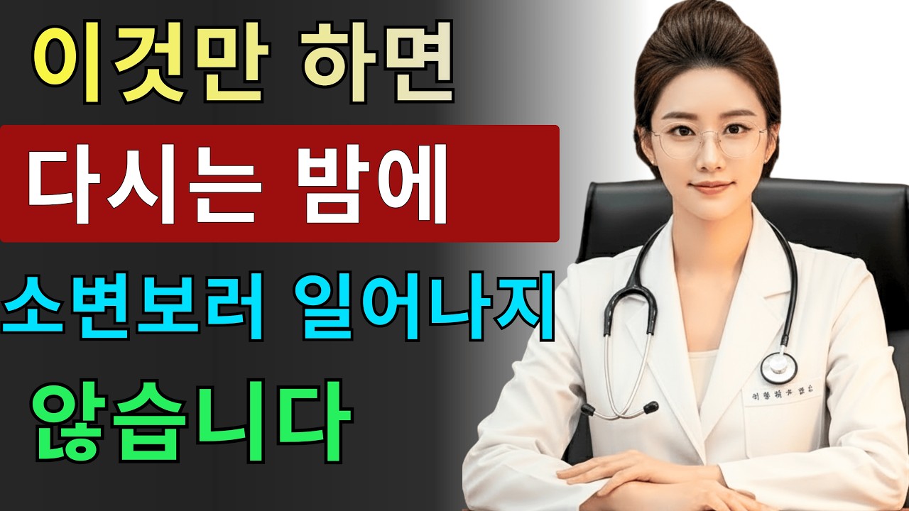 중장년 남성, 이 실수가 밤에 소변보러 일어나는 이유입니다 – 김서윤 의사