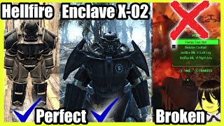 Fallout 4 How to get perfect Enclave X-02 and Hellfire power armor correct way