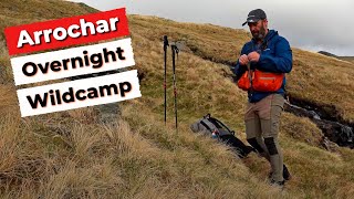 Wild Camping in The Arrochar Alps |  Jumper Home DCF Pyramid Tent.