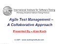 Software Testing Training | Agile Test Management A Collaborative Approach