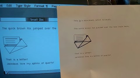 Apple Daisy Wheel Printer graphics demo