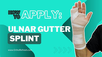 How To Apply an Ulnar Gutter Splint for a broken hand / Boxer