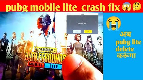 pubg lite crash fix 0.25.0 pubg lite problem fix 😱 game crash problem solve pubg lite