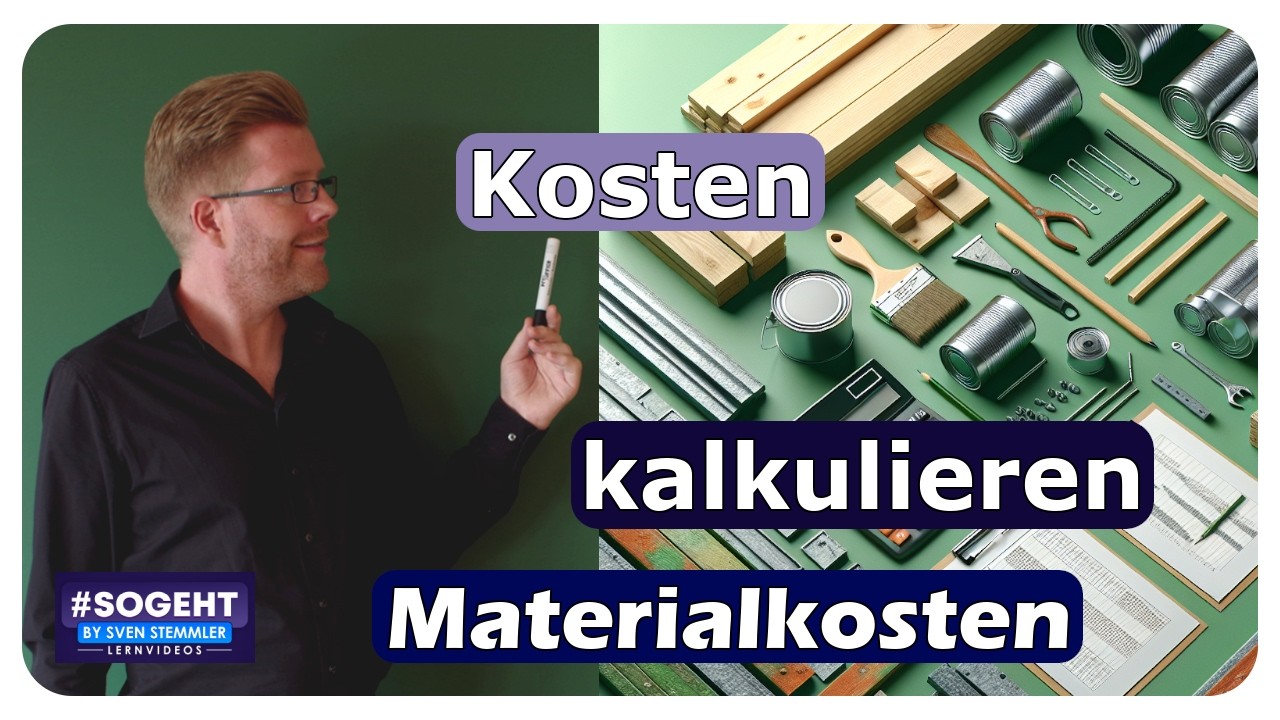 Vorschaubild zum Lernvideo "Stückpreis, Längenpreis und mehr: Wie man Materialkosten berechnet"