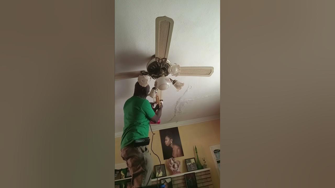 How to clean a ceiling fan YouTube