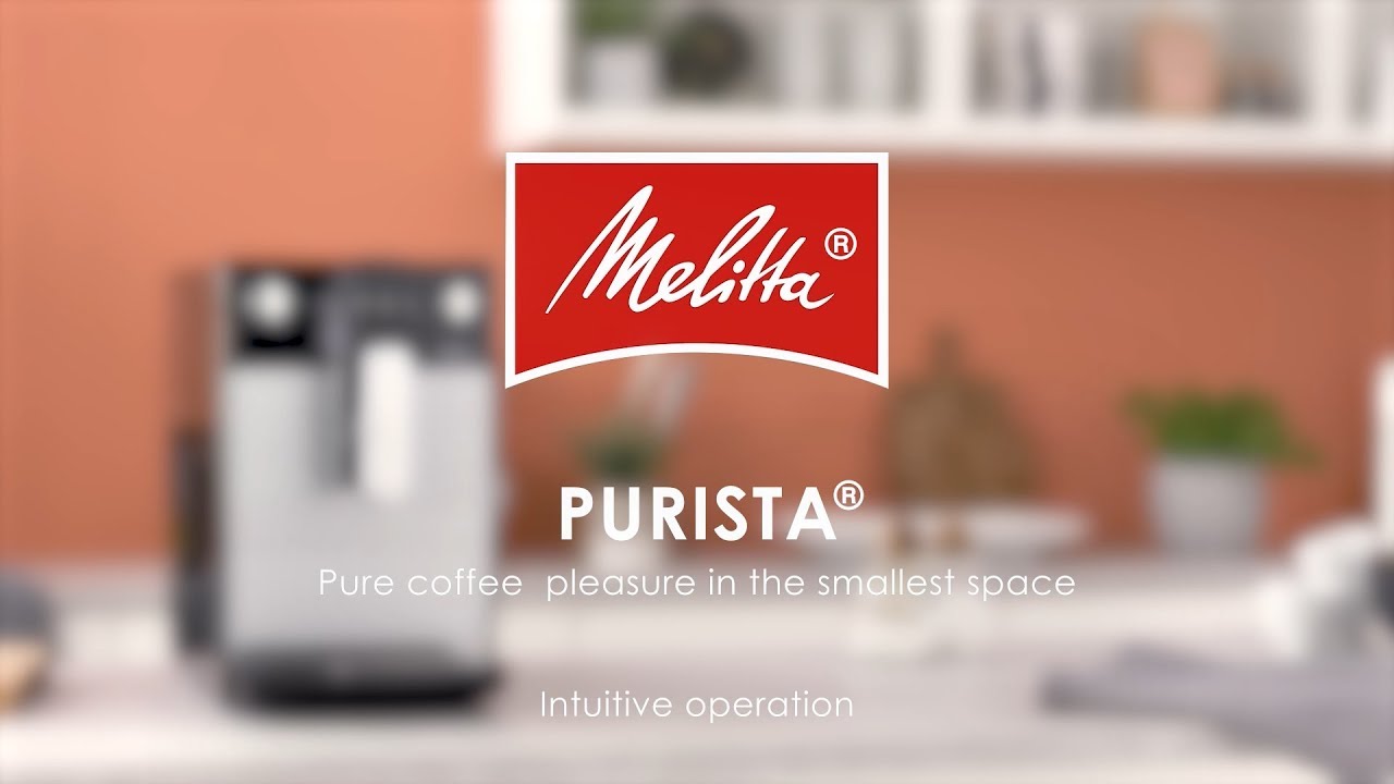  Melitta Purista - Kaffeevollautomat - flüsterleises Mahlwerk -  Direktwahltaste - 2-Tassen Funktion - 3-stufig einstellbare Kaffeestärke -  Silber/Schwarz (F230-101)