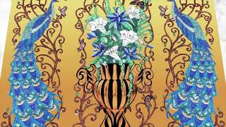 Peacock and Vase Custom Mosaic