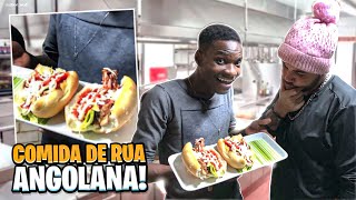 FIZ UMA COMIDA DE RUA ANGOLANA PROS MEUS AMIGOS BRASILEIROS