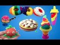Play Doh Desserts, Ice Cream, Cakes, Donuts, Bakery How To DIY SUPER Video! Kids Play-doh Activities