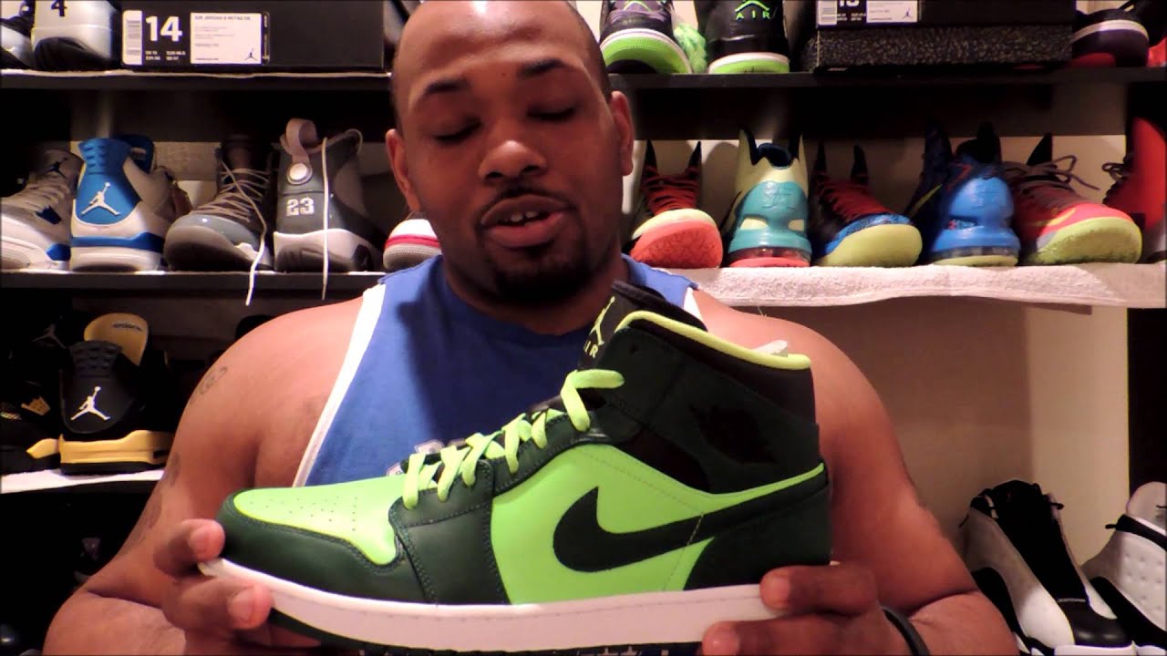 electric green jordan 1