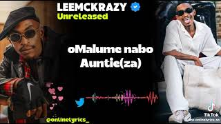 Leemckrazy & Bassie & Shaunmusiq - ngyak'cela , lyrics 