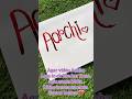 Aarchi Name Art Calligraphy | Meaning of Aarchi | Beautiful Handwriting ✨#shorts #calligraphy