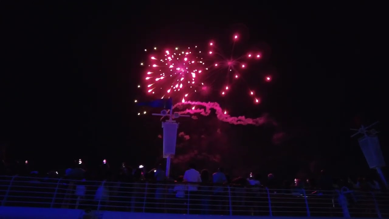 Disney Cruise Line 25th Silver Anniversary at Sea - "Shimmering Seas Light the Night Fireworks Show"