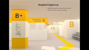 Video walk of the wayfinding system designed with care for the needs of visually impaired people