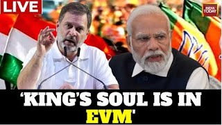 LIVE: Rahul Gandhi Targets PM At Bharat Jodo Nyay Yatra Finale, Says 'King's Soul Is In EVM'