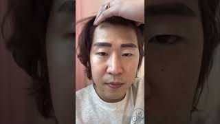남자눈썹문신 일주일변화  Feat. 와이프가 해줌 #shorts screenshot 3