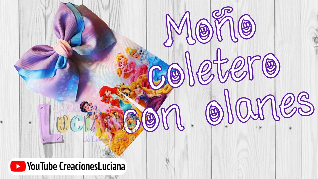 Video 310 cómo hacer un Moño coletero con olanes
