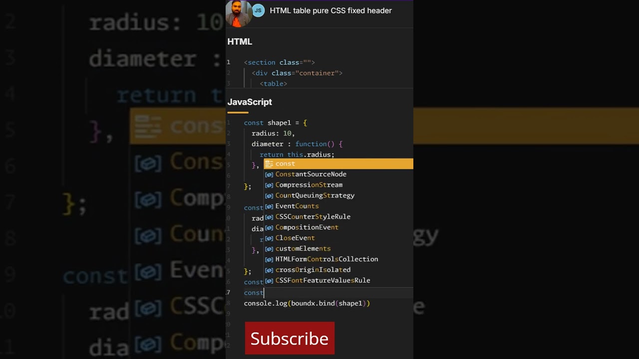 Javascript Object function with bind method | 