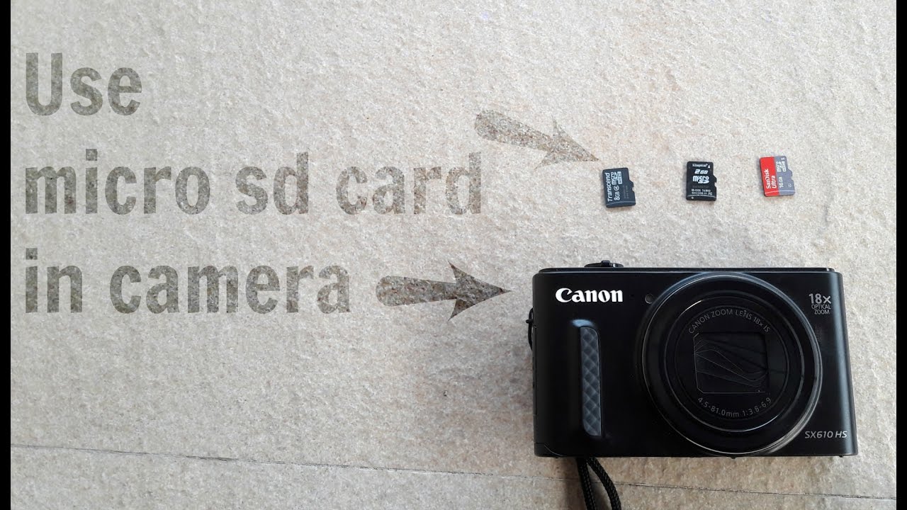 Use micro sd card in camera - YouTube