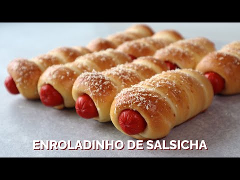 ENROLADINHO DE SALSICHA - Receita prática e muito fácil
