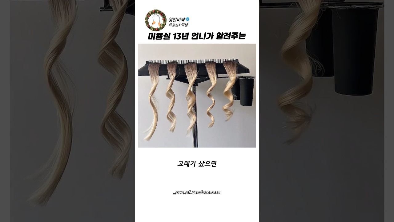 미용 13년 사장님이 알려주는 고데기 컬의 비밀