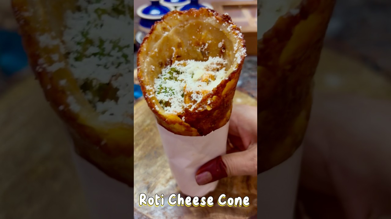 Roti Cheese Cone Recipe l Leftover Roti Recipe 