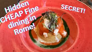 HIDDEN! CHEAP 5 star Restaurant in Italy | 4K Trevi Fountain