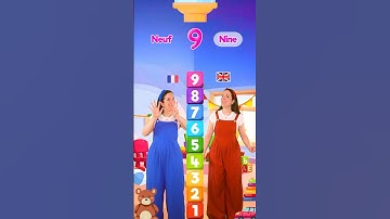 Counting 1 to 10 in french and english 🥰 #numbers #count #learn #kids #french #education #preschool