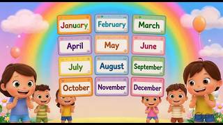 12 Months Calendar Song | # January to December Song for Kids screenshot 2