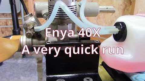 Enya 40X A Quick Run