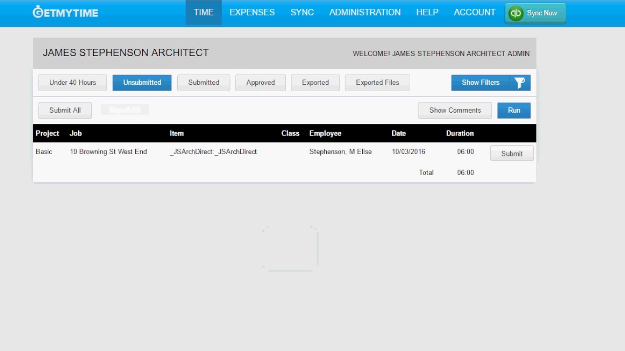 Create Time Entry in GetMyTime and Send to QuickBooks - YouTube