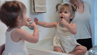 Papablic Baby Toothbrush, Training Toothbrush with 10000 Ultra Soft Bristle for Age 0-2 Years screenshot 2